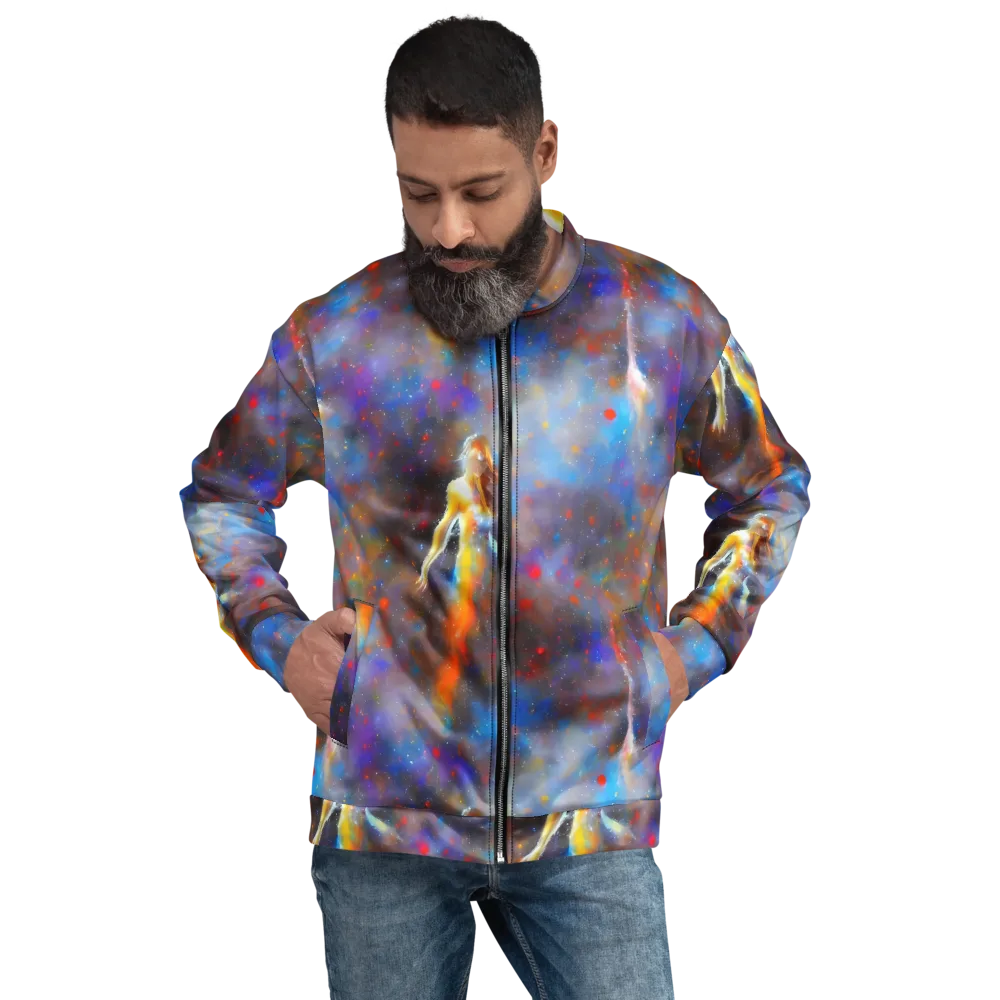 Impressionist Drift on Bomber Jacket — Front