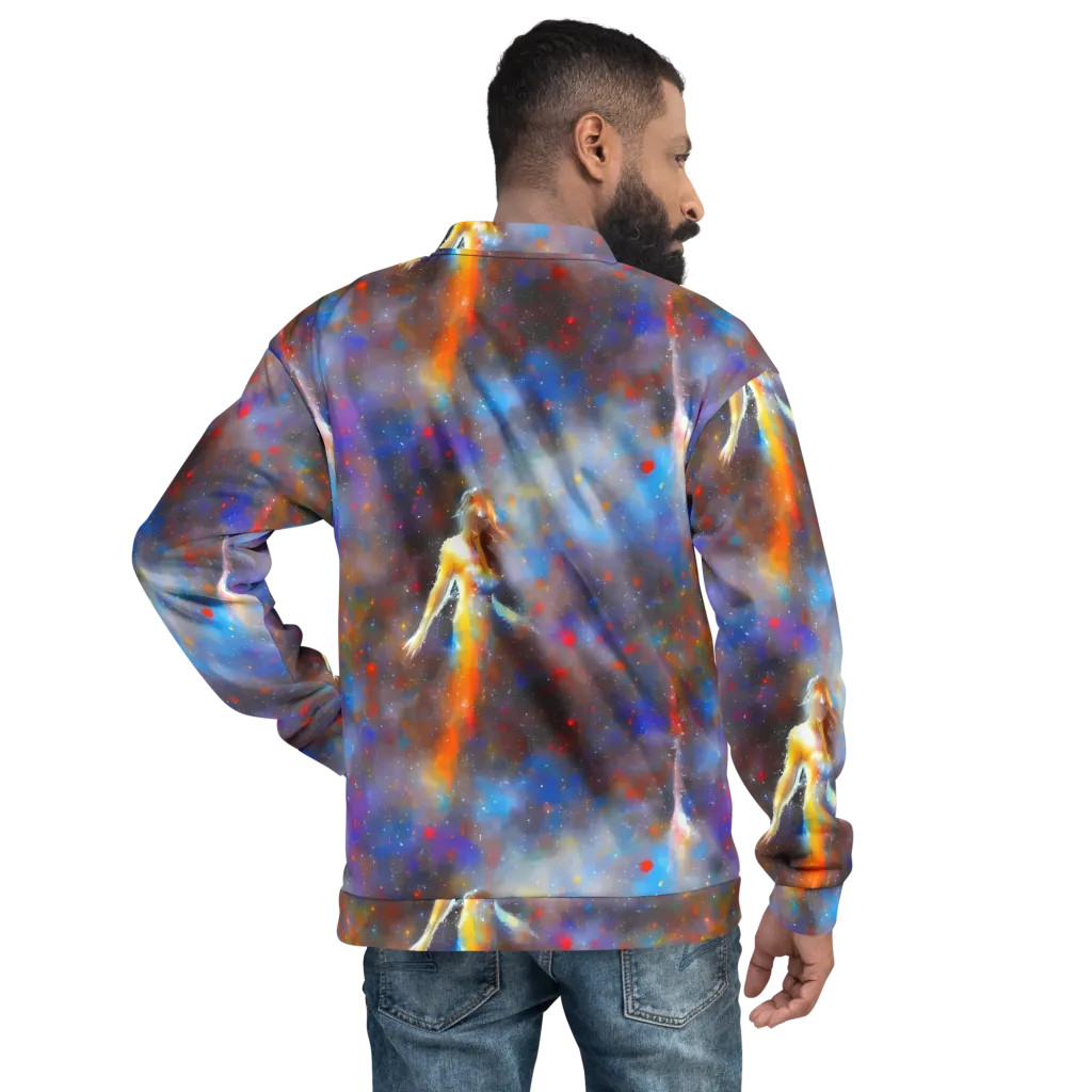 Impressionist Drift on Bomber Jacket — Back