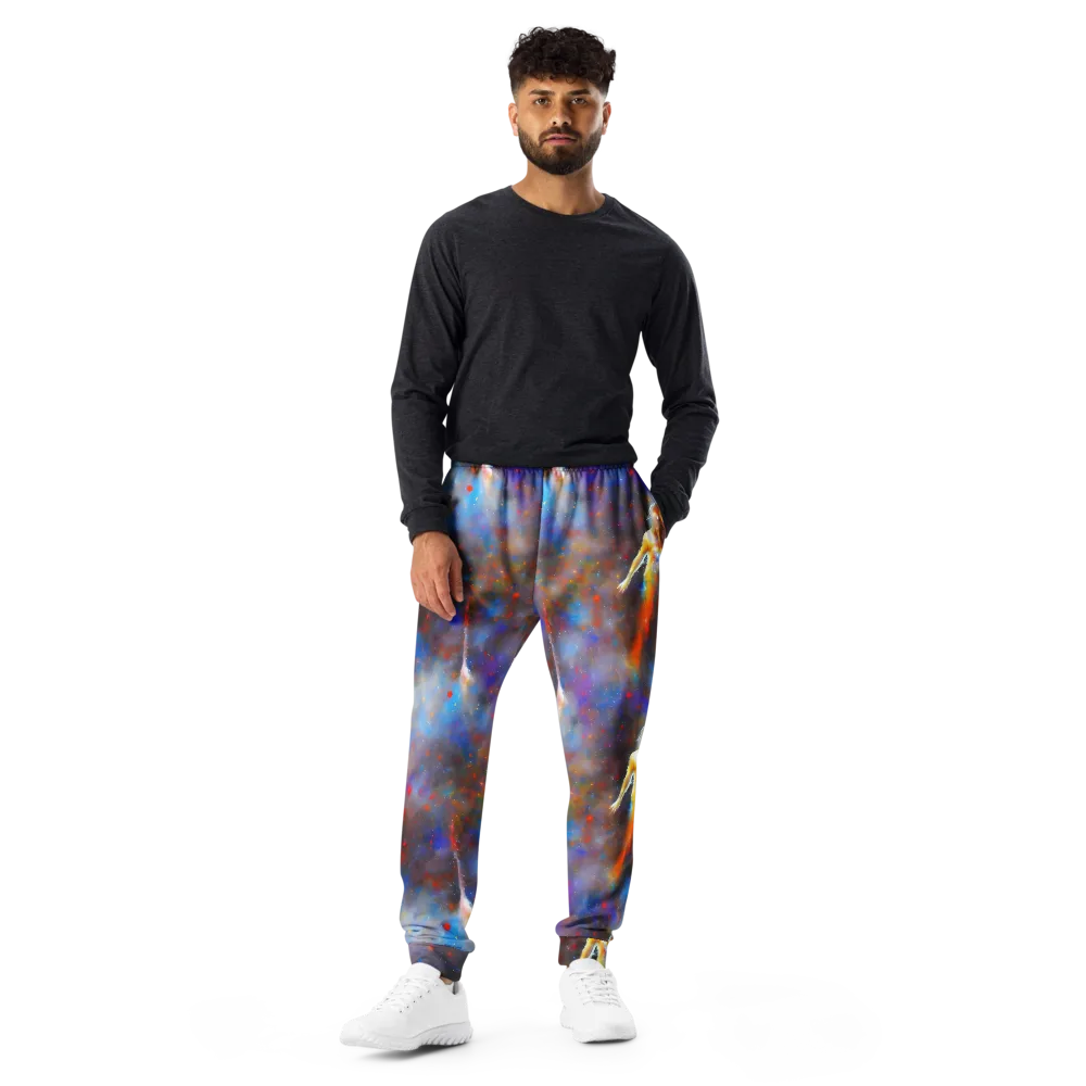 Impressionist Drift on Men's Joggers — Front