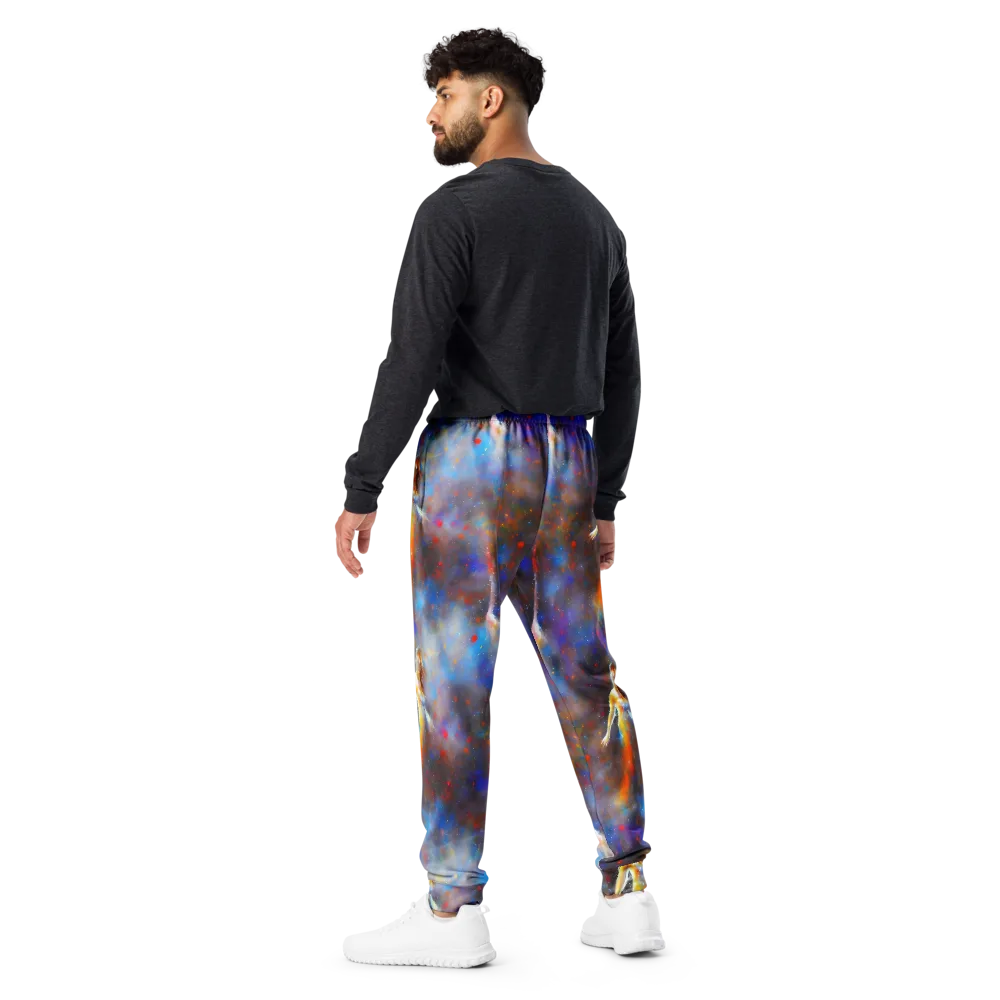 Impressionist Drift on Men's Joggers — Back