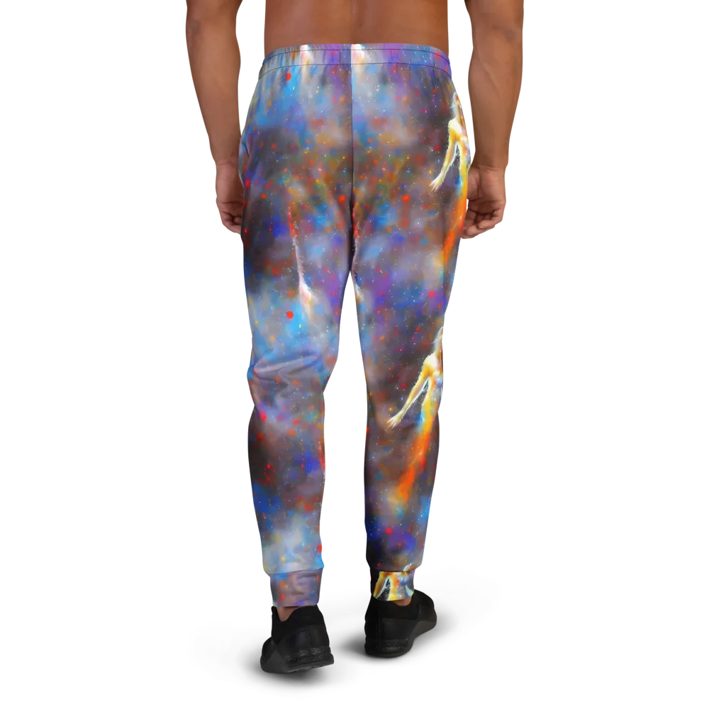 Impressionist Drift on Men's Joggers — Back
