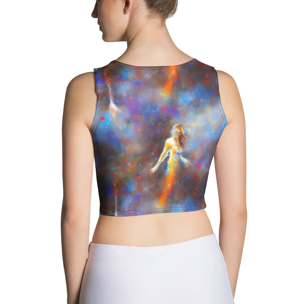 Impressionist Drift on Crop Top — Back