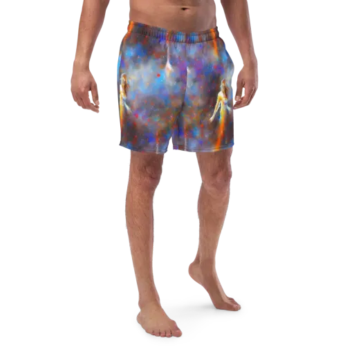 Impressionist Drift on a Swim Trunks