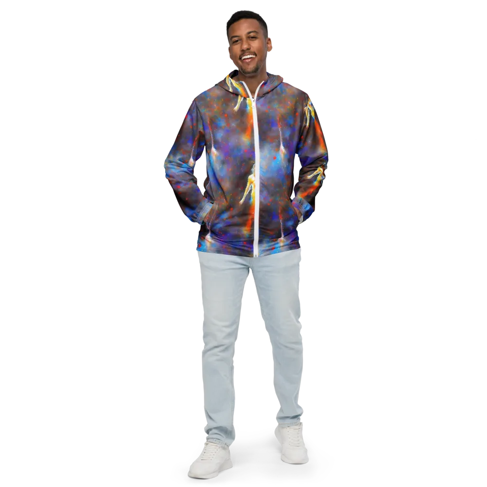 Impressionist Drift on Men's Windbreaker — Front