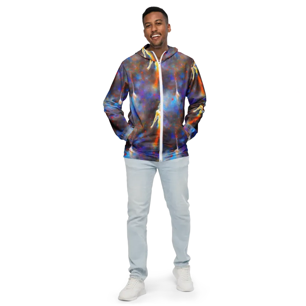 Impressionist Drift on Men's Windbreaker — Front