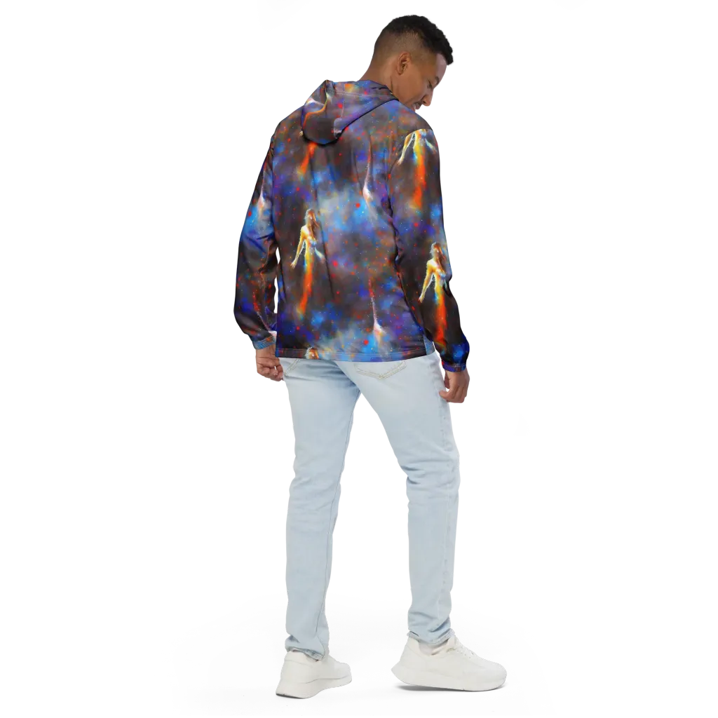 Impressionist Drift on Men's Windbreaker — Back