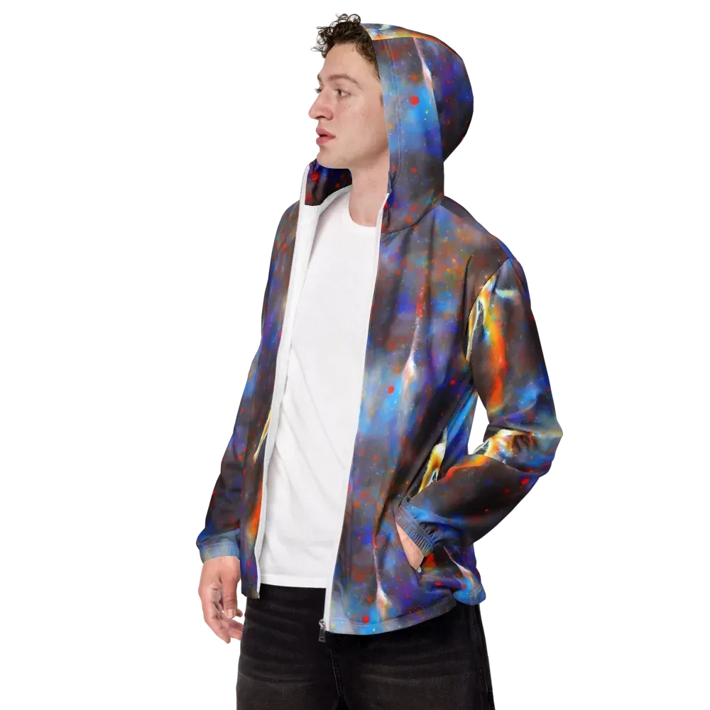 Impressionist Drift on Men's Windbreaker — Left Front