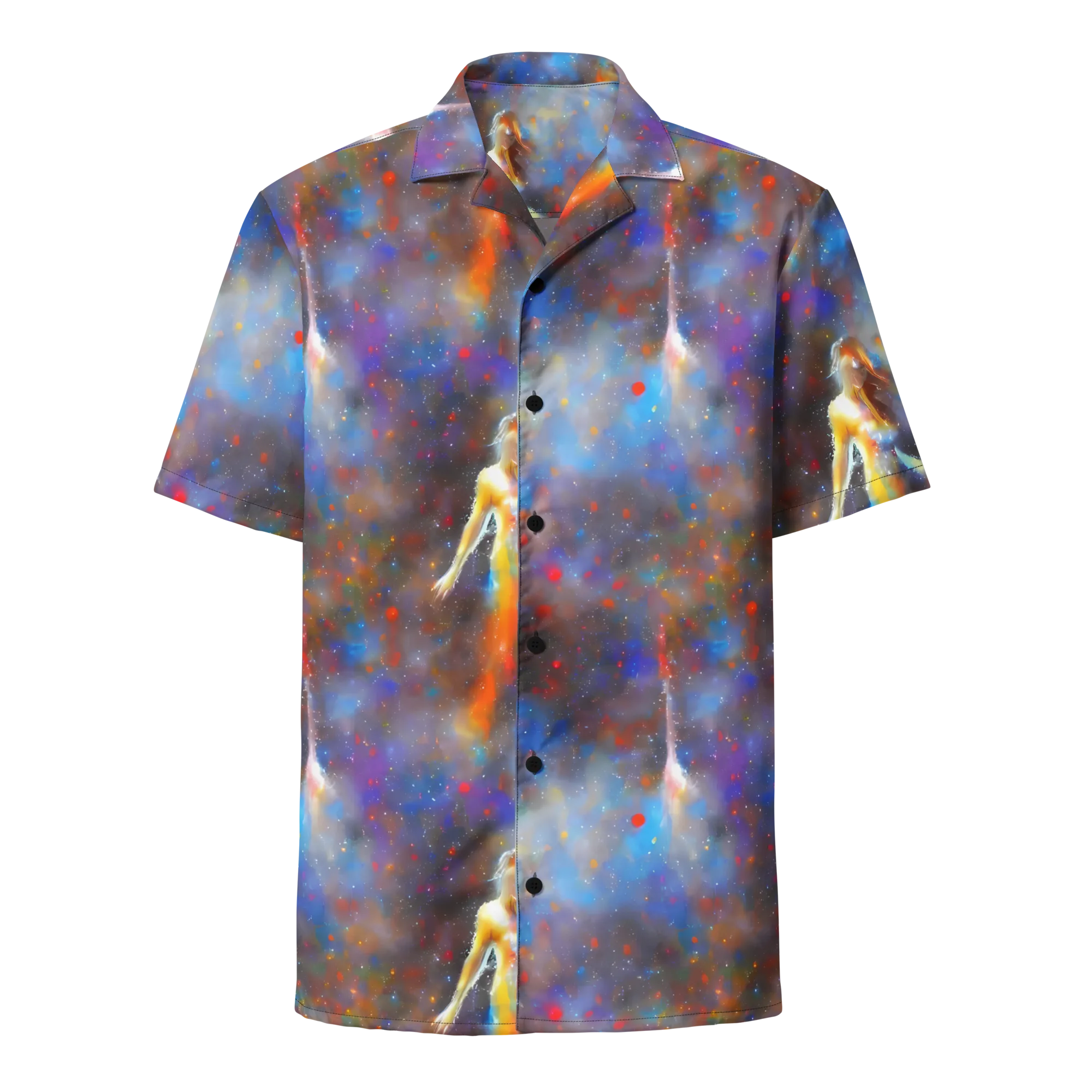 Impressionist Drift on Button Shirt — Front