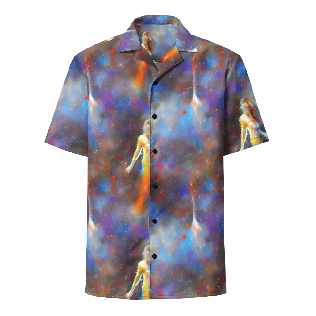 Impressionist Drift on Button Shirt — Front