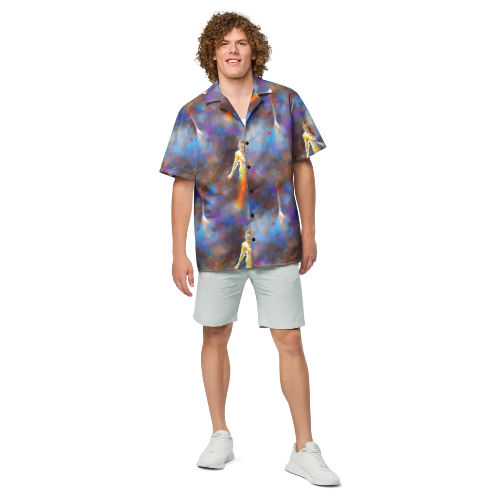 Impressionist Drift on Button Shirt — Front