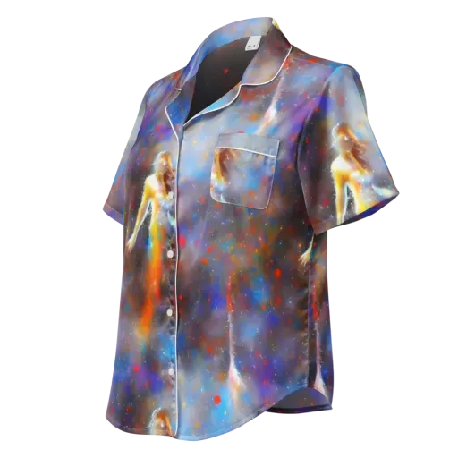 Impressionist Drift on a Women's Short Sleeve Pajama Top