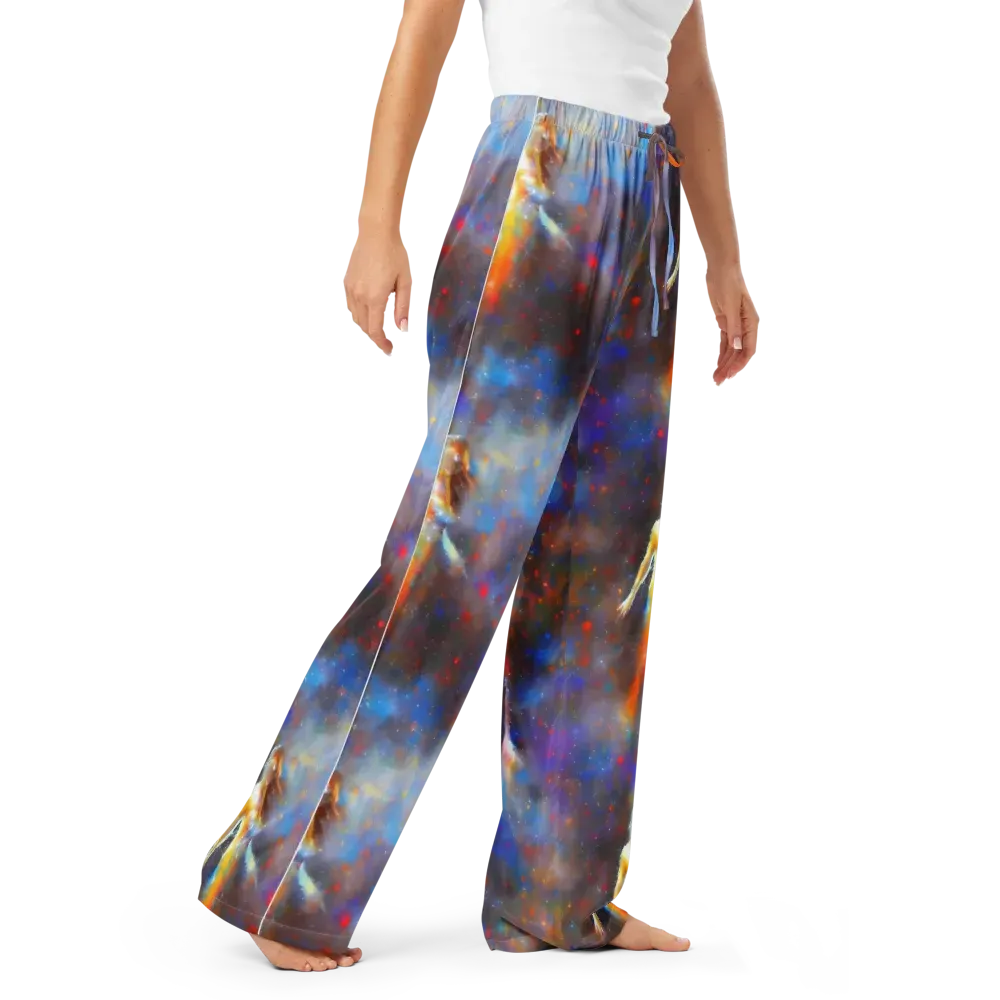 Impressionist Drift on Women's Pajama Pants — Right Front
