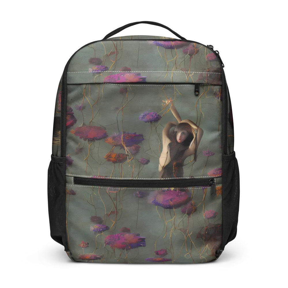Ethereal Bloom on Utility Backpack — Front