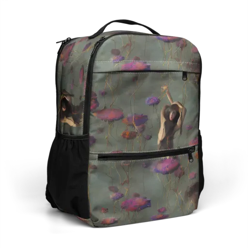 Ethereal Bloom on a Utility Backpack