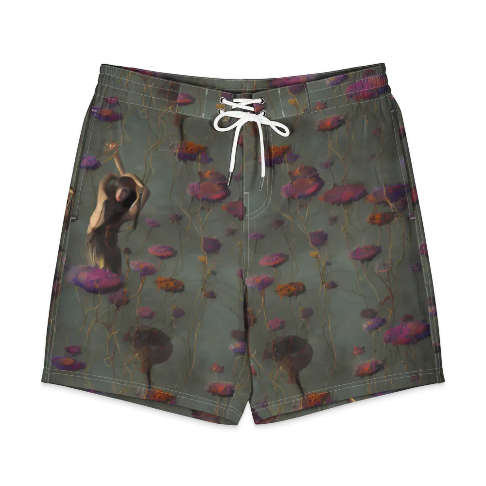 Ethereal Bloom on Men's Board Shorts — Front