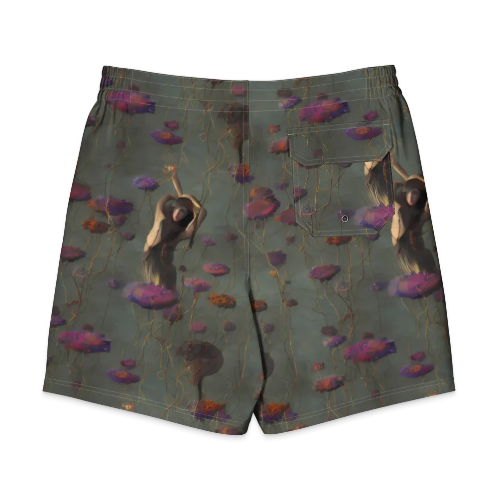 Ethereal Bloom on Men's Board Shorts — Back