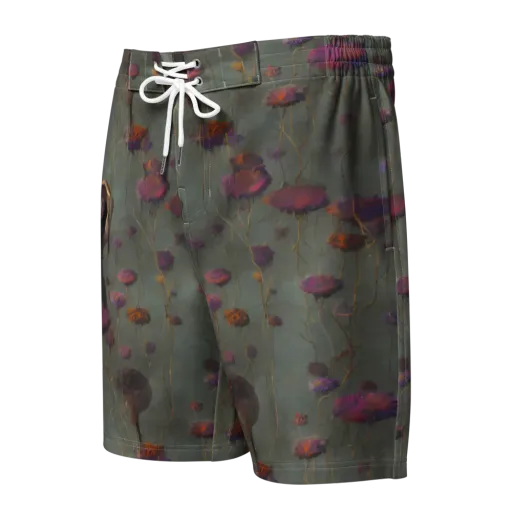 Ethereal Bloom on a Men's Board Shorts