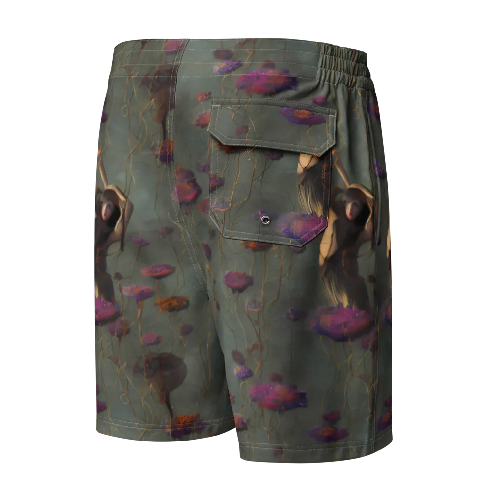 Ethereal Bloom on Men's Board Shorts — Back