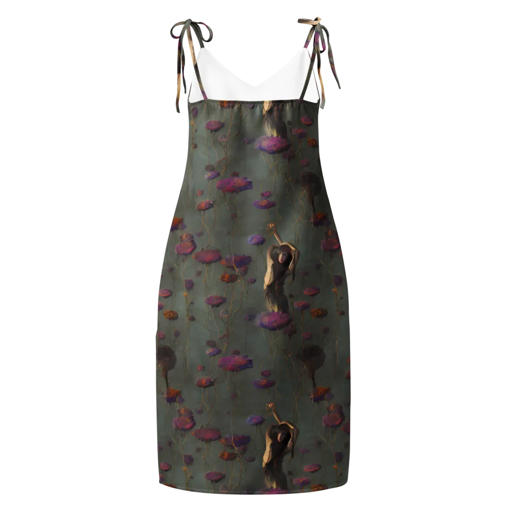 Ethereal Bloom on Slip Dress — Back