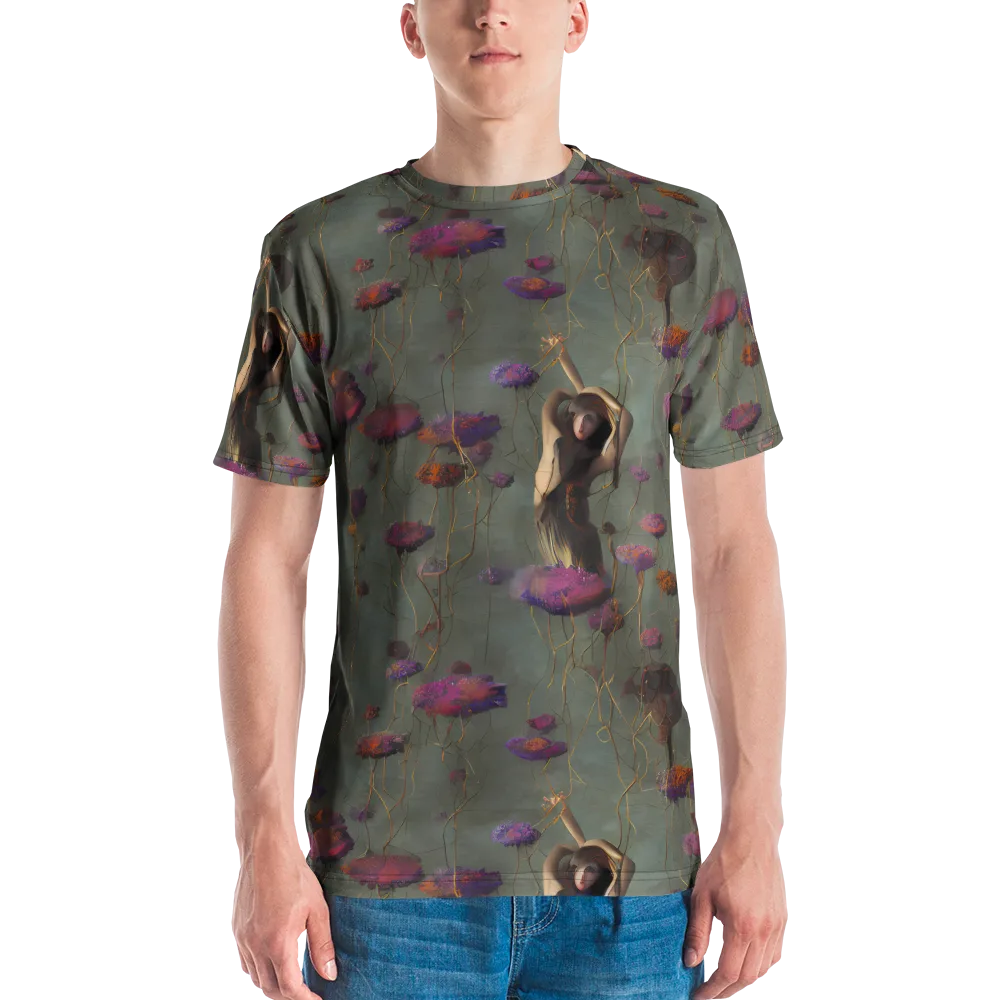 Ethereal Bloom on Men's Crew Neck T-Shirt — Front