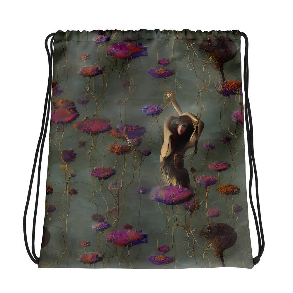 Ethereal Bloom on Drawstring Bag — Photo