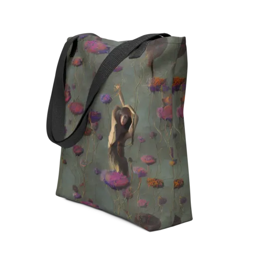 Ethereal Bloom on a Tote Bag