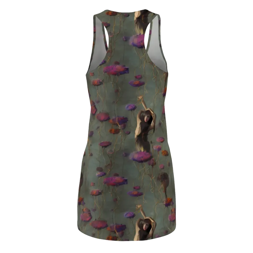 Ethereal Bloom on Racerback Dress — Back