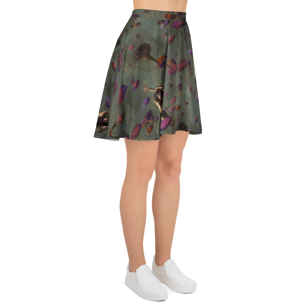 Ethereal Bloom on Skater Skirt — Right