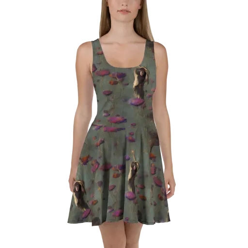 Ethereal Bloom on a Skater Dress