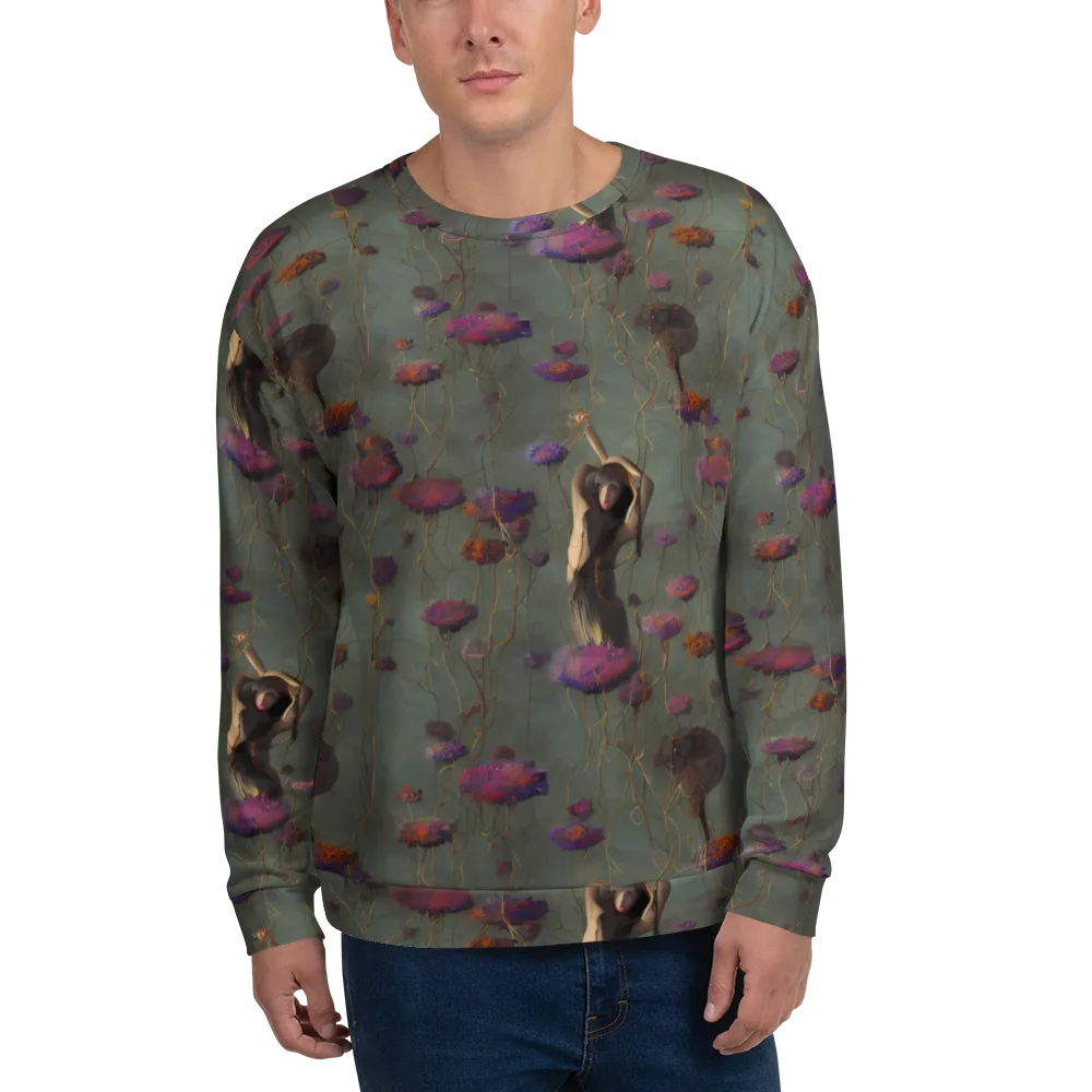 Ethereal Bloom on Sweatshirt — Front