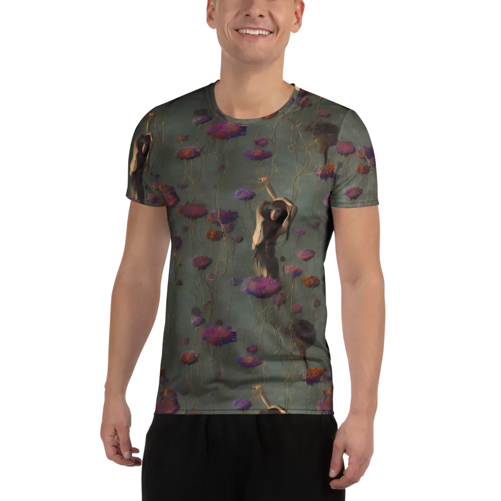 Ethereal Bloom on Men's Athletic T-Shirt — Front