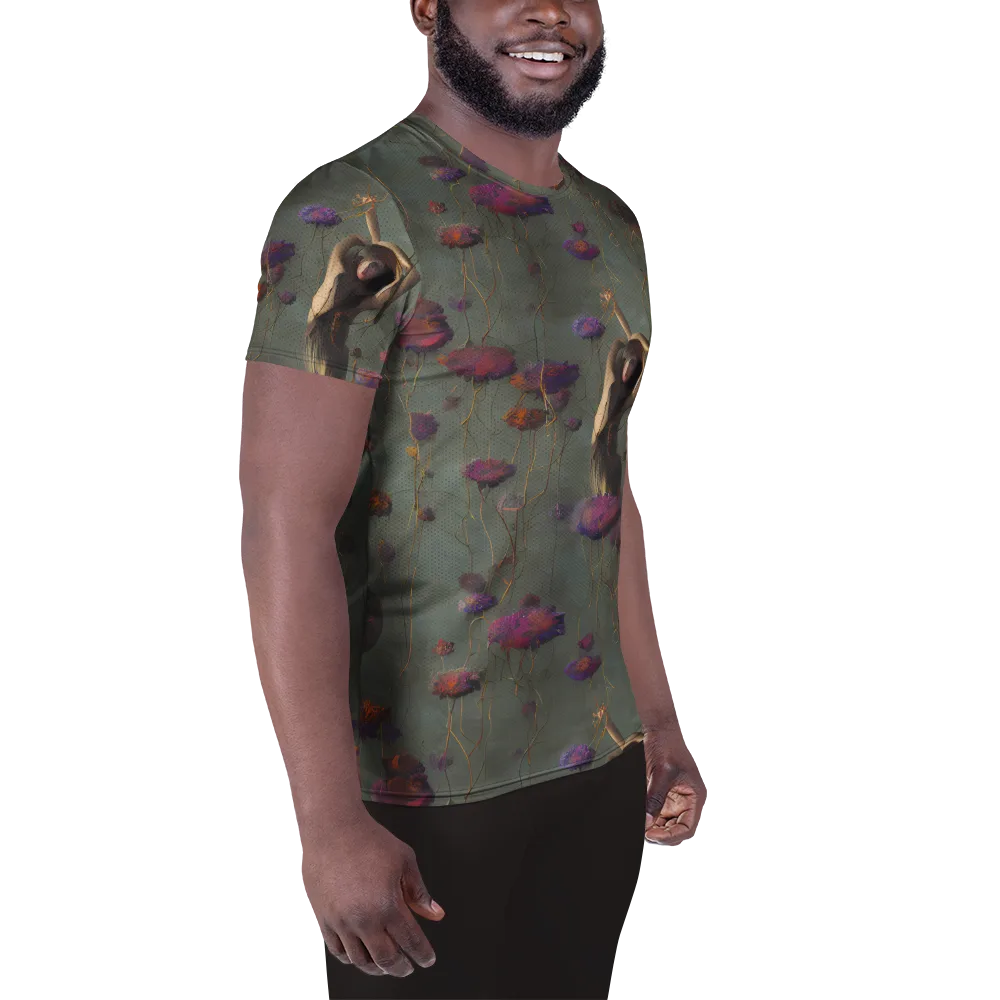 Ethereal Bloom on Men's Athletic T-Shirt — Right