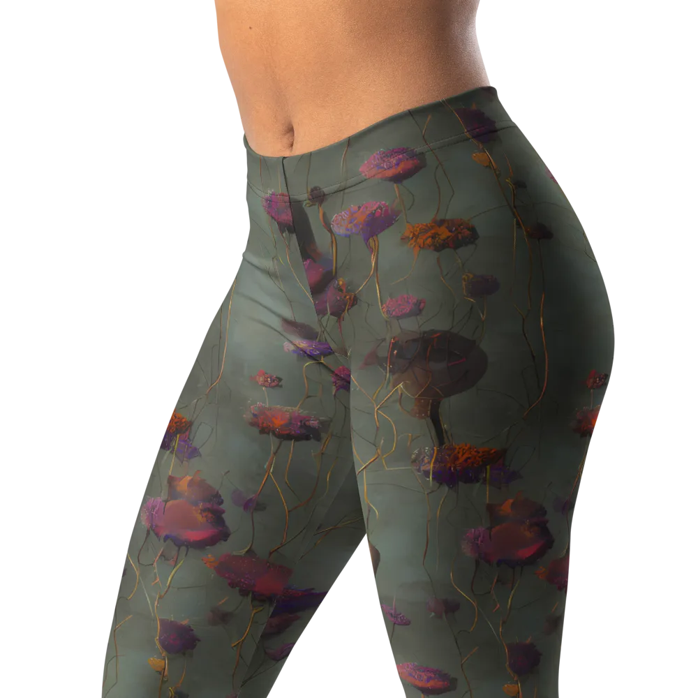 Ethereal Bloom on Leggings — Left Front