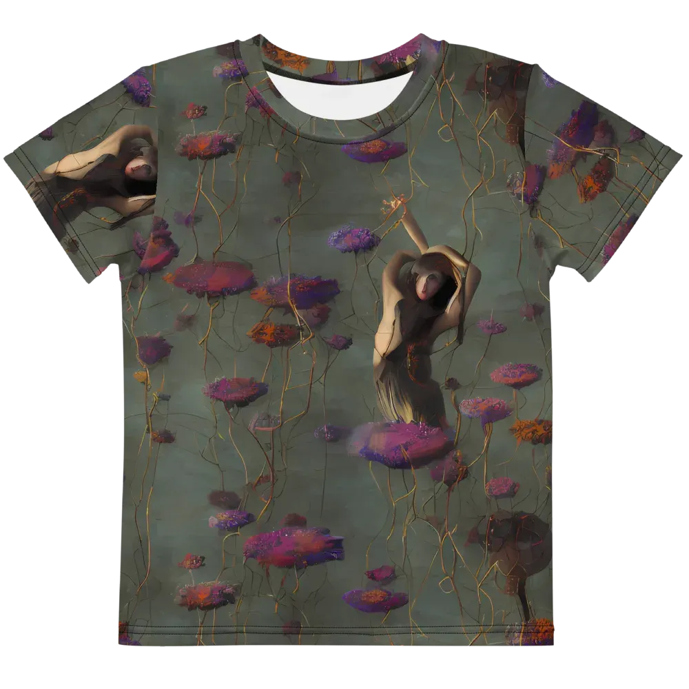 Ethereal Bloom on Kids Crew Neck T-Shirt — Front