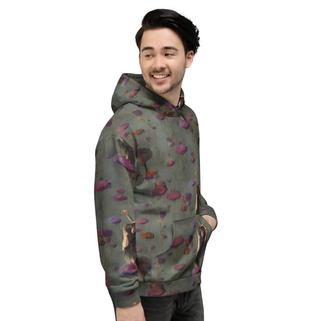 Ethereal Bloom on Hoodie — Right