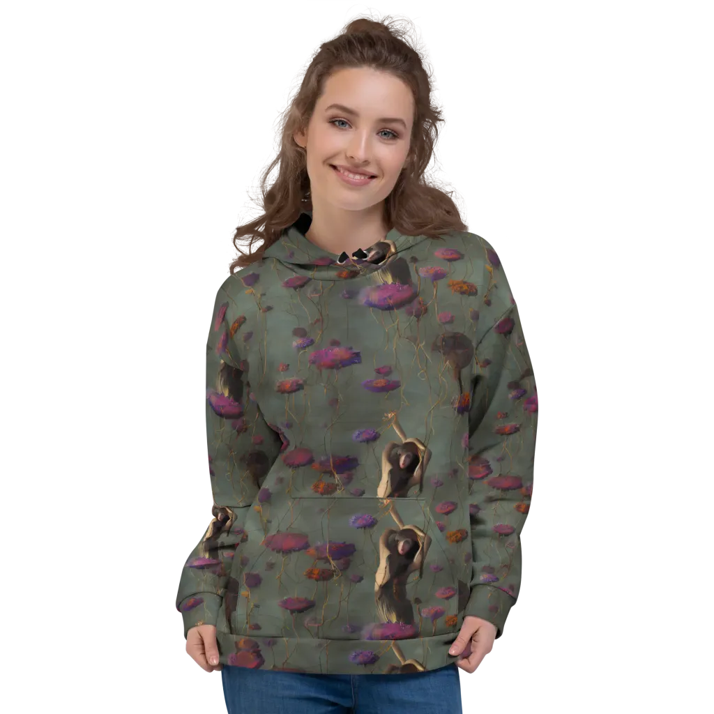 Ethereal Bloom on Hoodie — Front