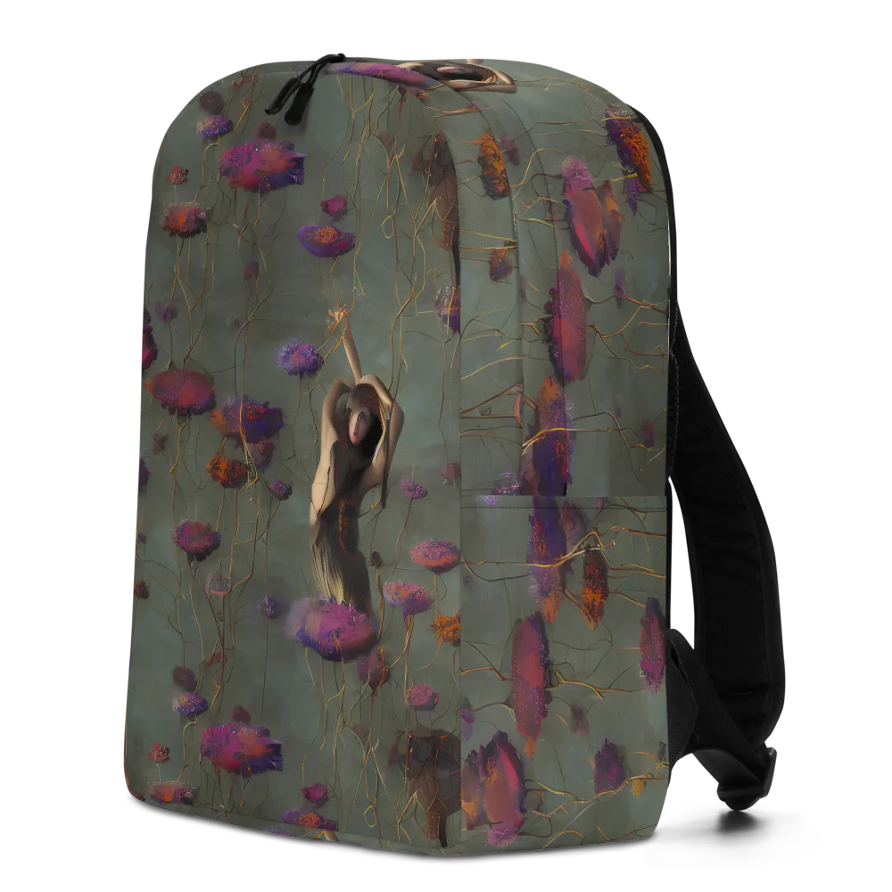 Ethereal Bloom on Minimalist Backpack — Left