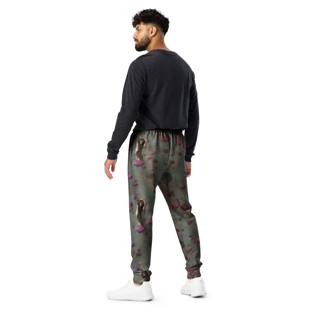 Ethereal Bloom on Men's Joggers — Back