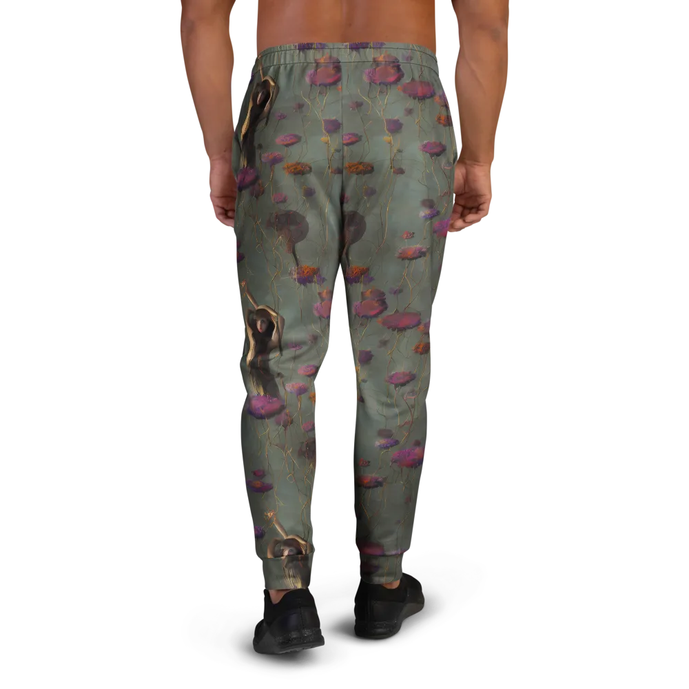 Ethereal Bloom on Men's Joggers — Back