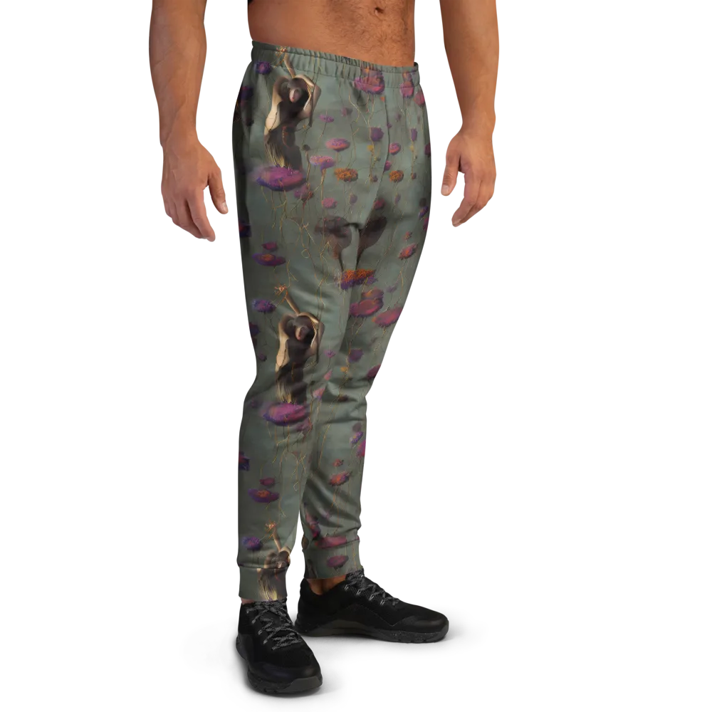 Ethereal Bloom on Men's Joggers — Right