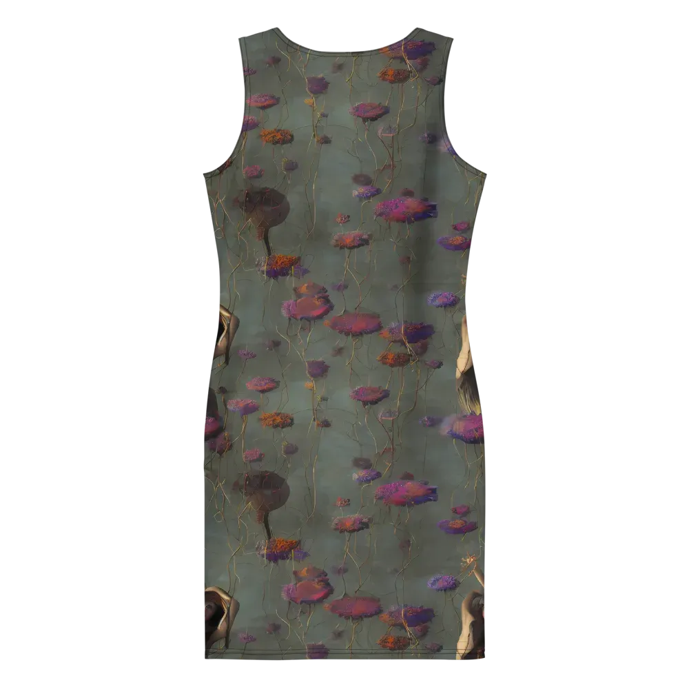 Ethereal Bloom on Bodycon Dress — Back
