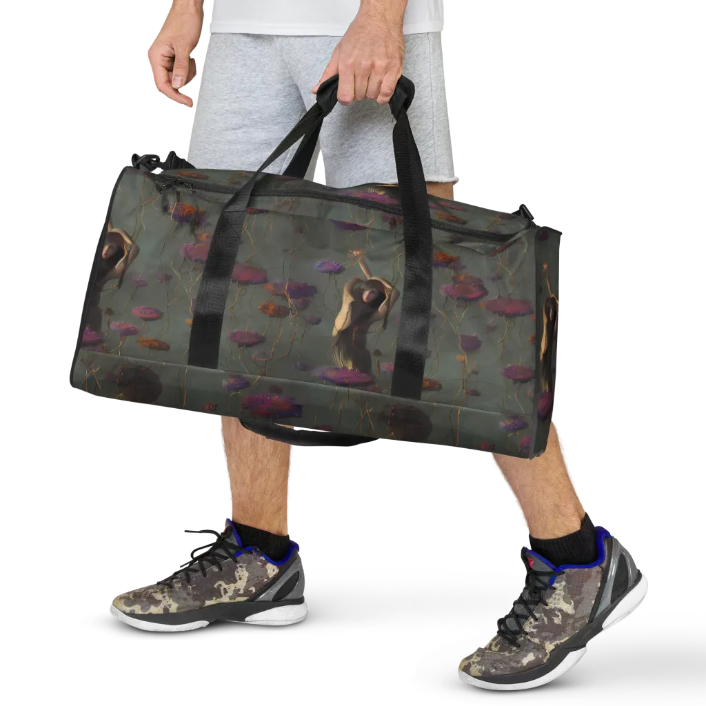 Ethereal Bloom on Duffle Bag — Front