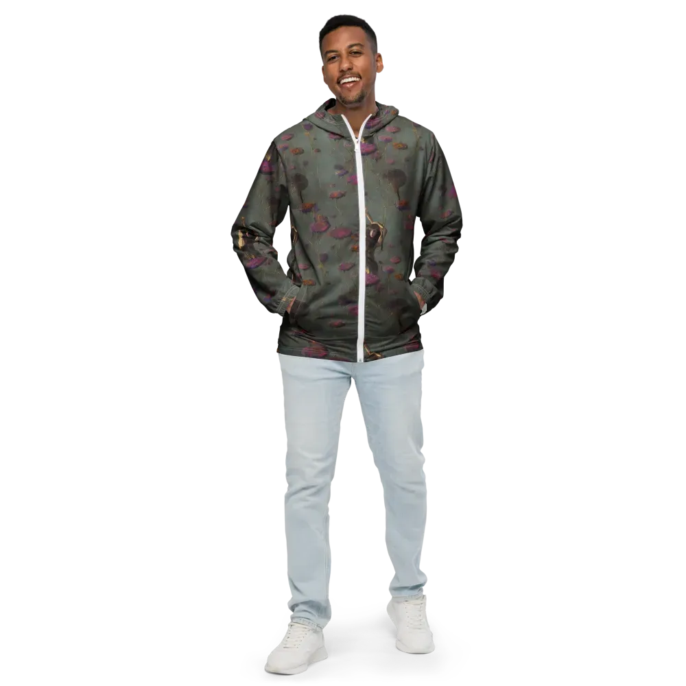 Ethereal Bloom on Men's Windbreaker — Front