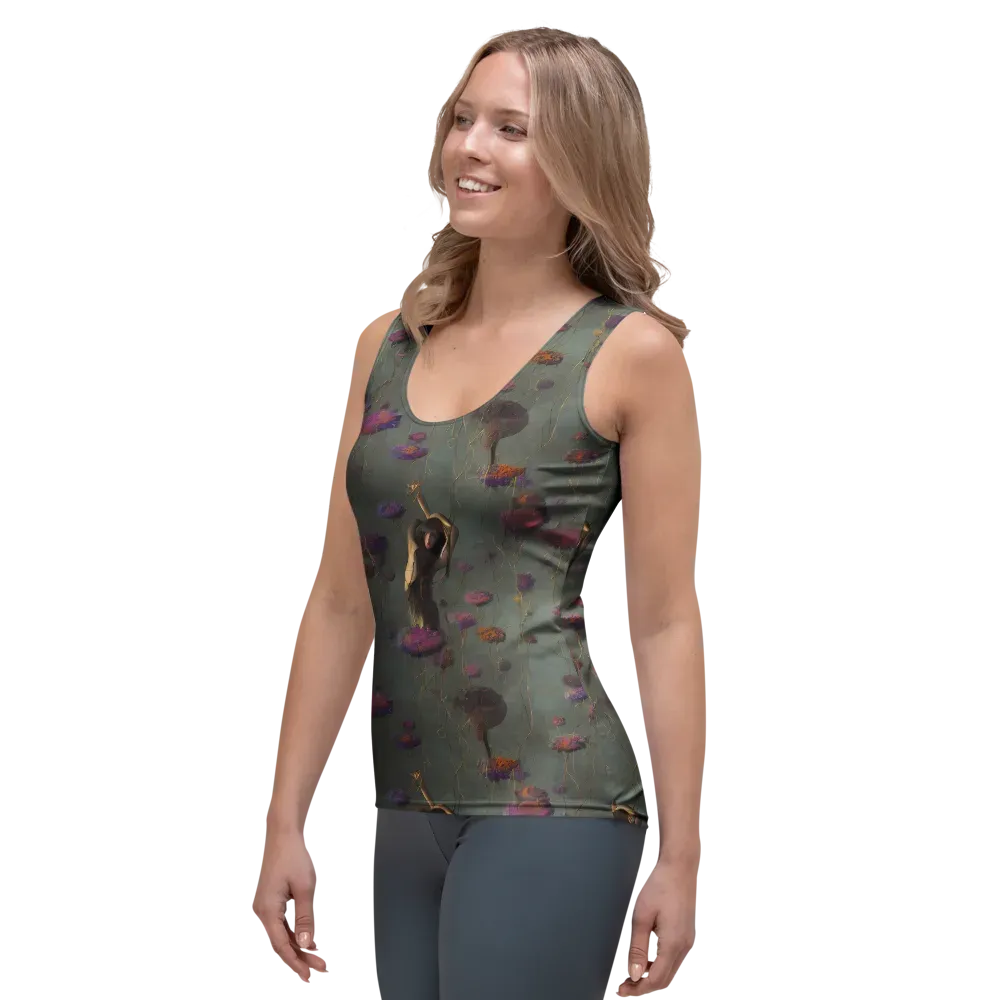Ethereal Bloom on Women's Tank Top — Left Front