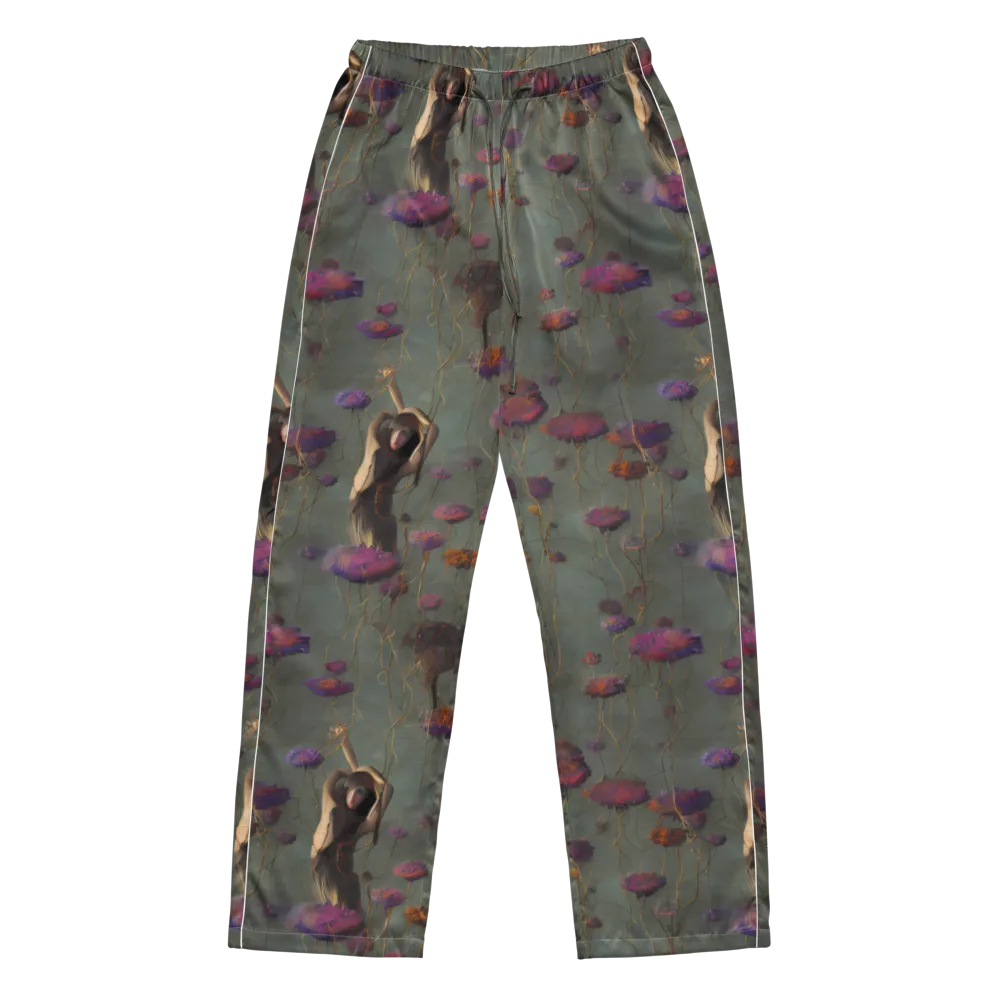 Ethereal Bloom on Women's Pajama Pants — Front