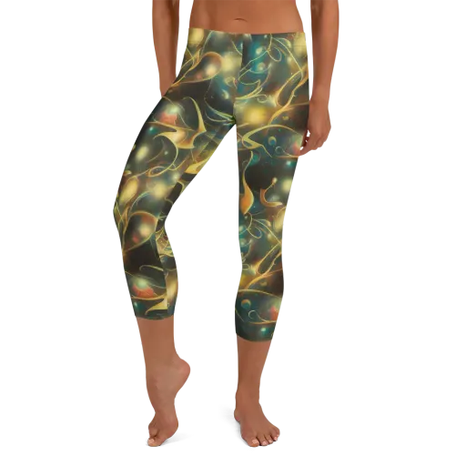 Whispering Galaxies on a Capri Leggings