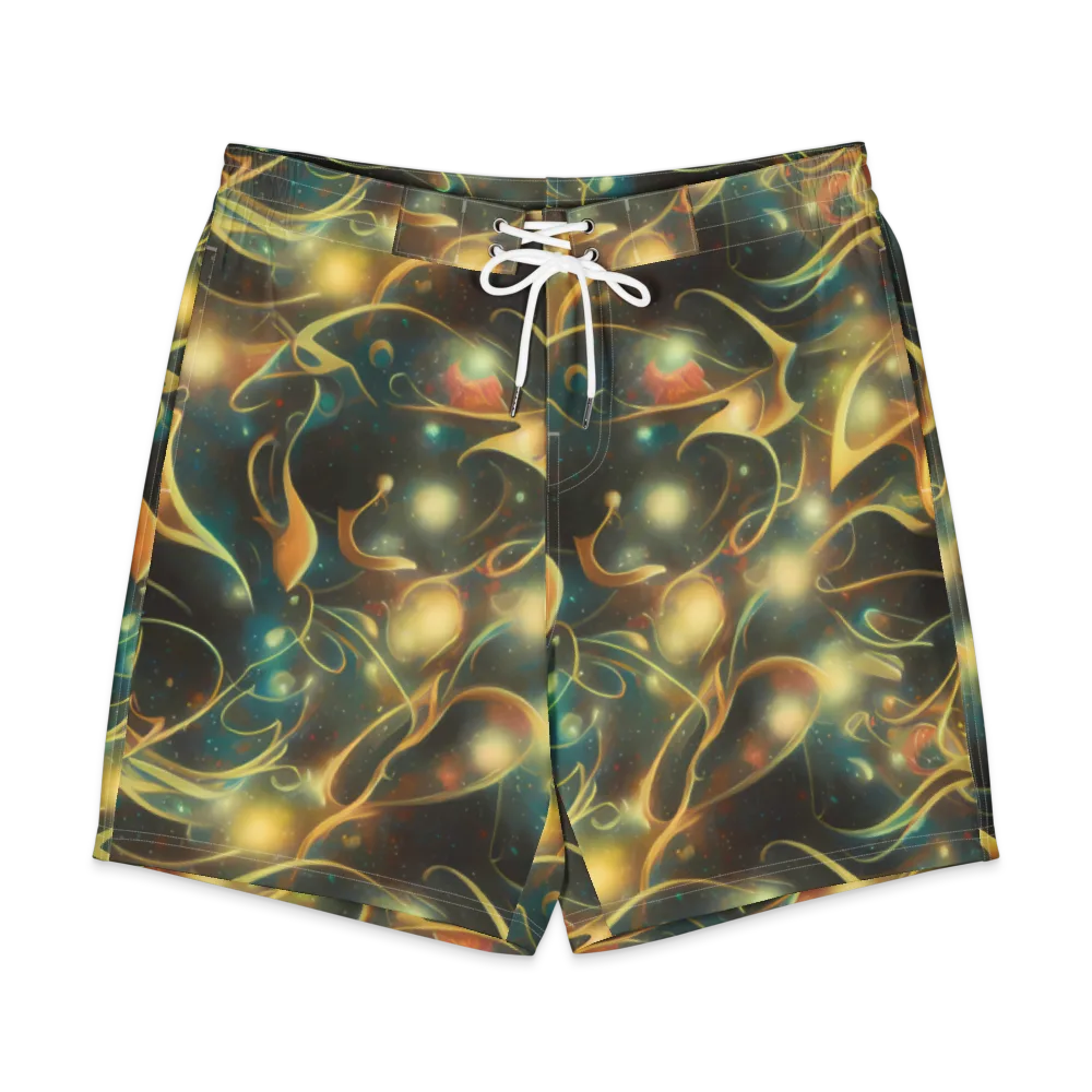 Whispering Galaxies on Men's Board Shorts — Front
