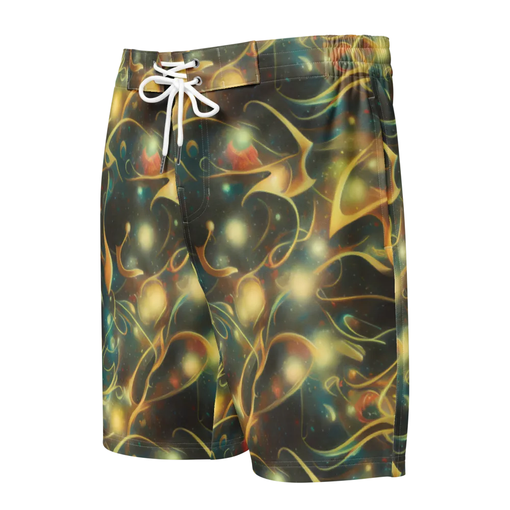 Whispering Galaxies on Men's Board Shorts — Front