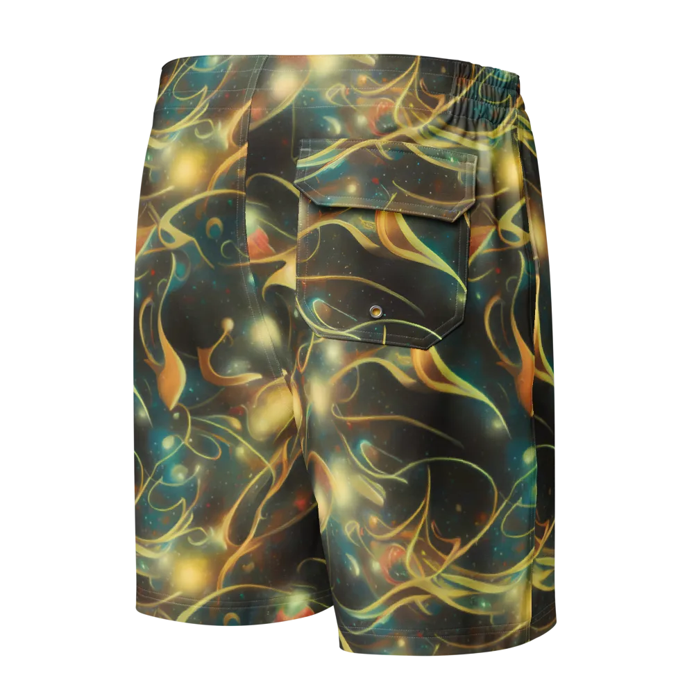 Whispering Galaxies on Men's Board Shorts — Back