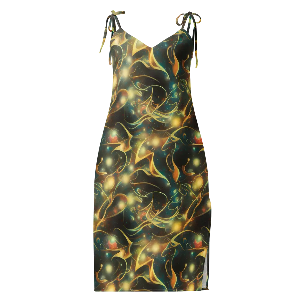 Whispering Galaxies on Slip Dress — Front